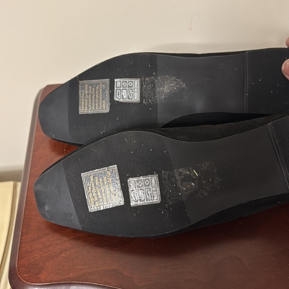 LTS | LONG TALL SALLY Black Suede Flat Loafers - Size 13 - Picture 3 of 5